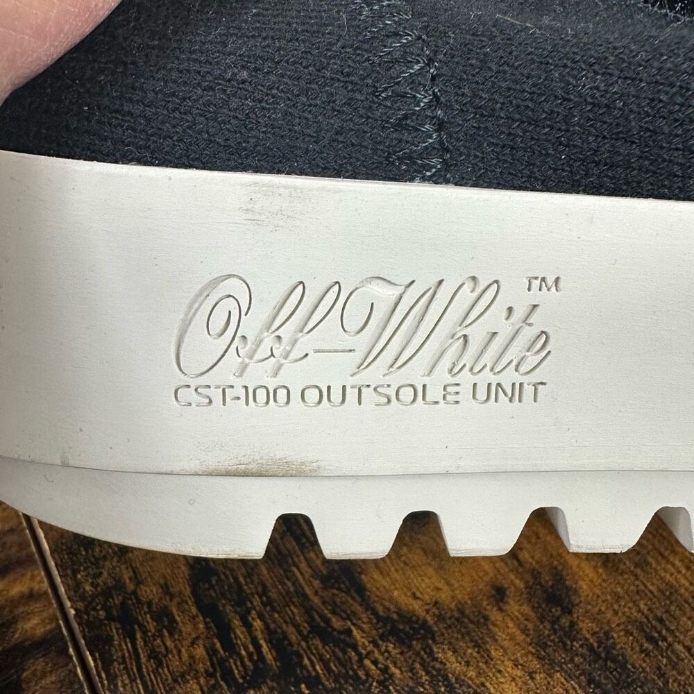 Off White Virgil Abloh Moto Wrap Neoprene High Top Sneakers Women Sz 38/8 US AUT - Picture 3 of 15